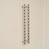 Grove Bamboo Appliance Pull — room setting, Polished chrome plate