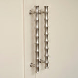 Grove Bamboo Cabinet Handle — room setting, Aged nickel