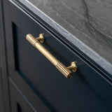 Leebank Gerätegriff — Raumbild, Satin Messing, Satinlack - SBSL