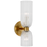 Asalea 16" Double Bath Antique-Burnished Brass -seinävalaisin