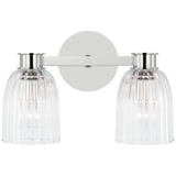 Asalea Double Wandleuchte Polished Nickel