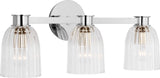 Asalea Triple Vanity Light Wall Light Polished Nickel