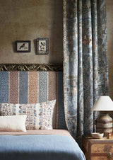 Asha Stripe Blue Almond — Lewis & Wood stof