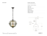 Bayridge Large Hanglamp — Chapman & Myers for Visual Comfort & Co. maatschets