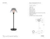 Blaze 16" Rechargeable Tafellamp — Waterford for Visual Comfort & Co. maatschets