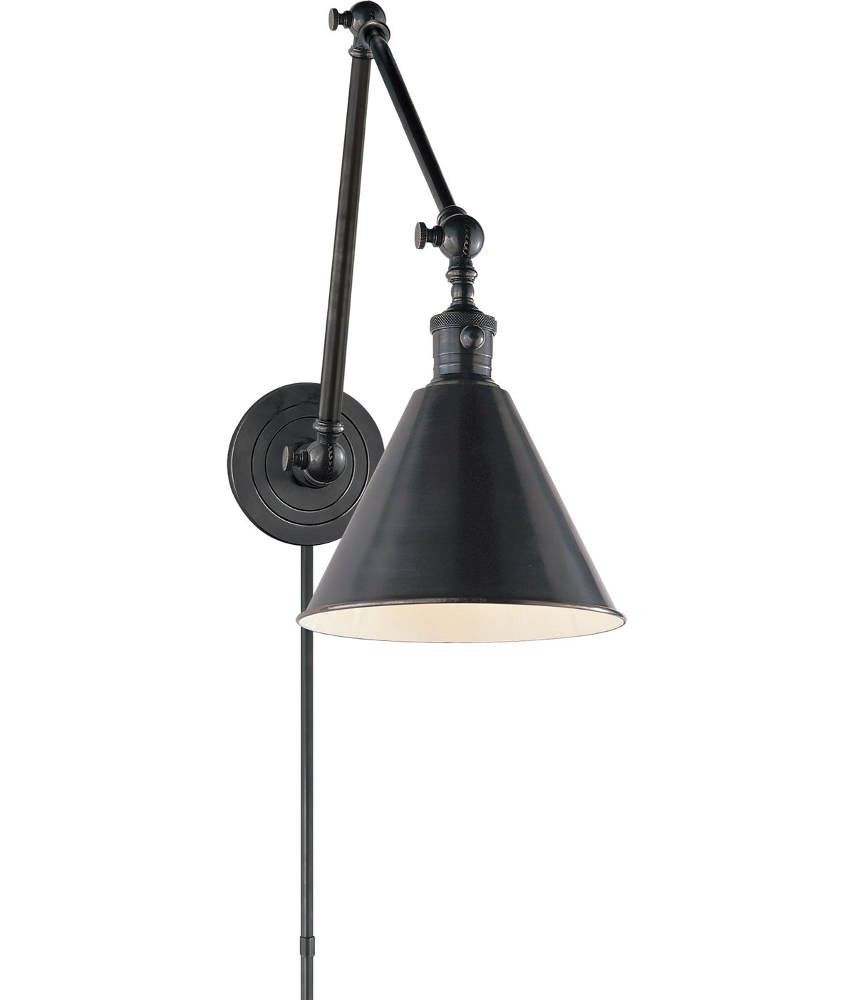 Boston Functional Double Arm Library Light Wandlamp — Chapman & Myers for Visual Comfort & Co. — Bronze