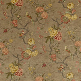 Oriental Bird Velvet Tyg Mole — G P & J Baker
