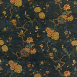 Oriental Bird Velvet Fabric Teal — G P & J Baker (prov)