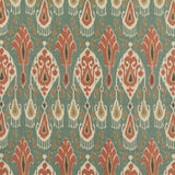 Ikat Bokhara Teal — G P & J Baker -kangas