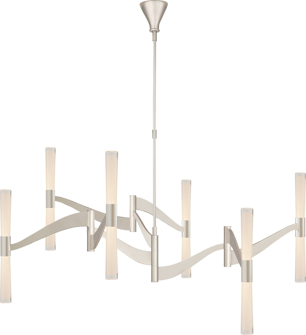 Brenta Grande Polished Nickel -kattokruunu