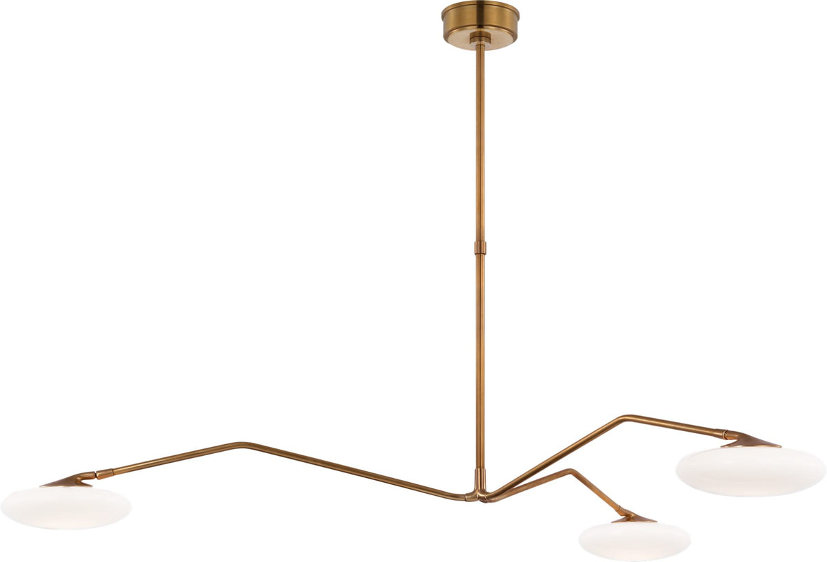 Brindille Extra Large Three Light Kronleuchter Soft Brass