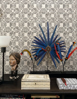 Cactus room setting — Pierre Frey wallpaper