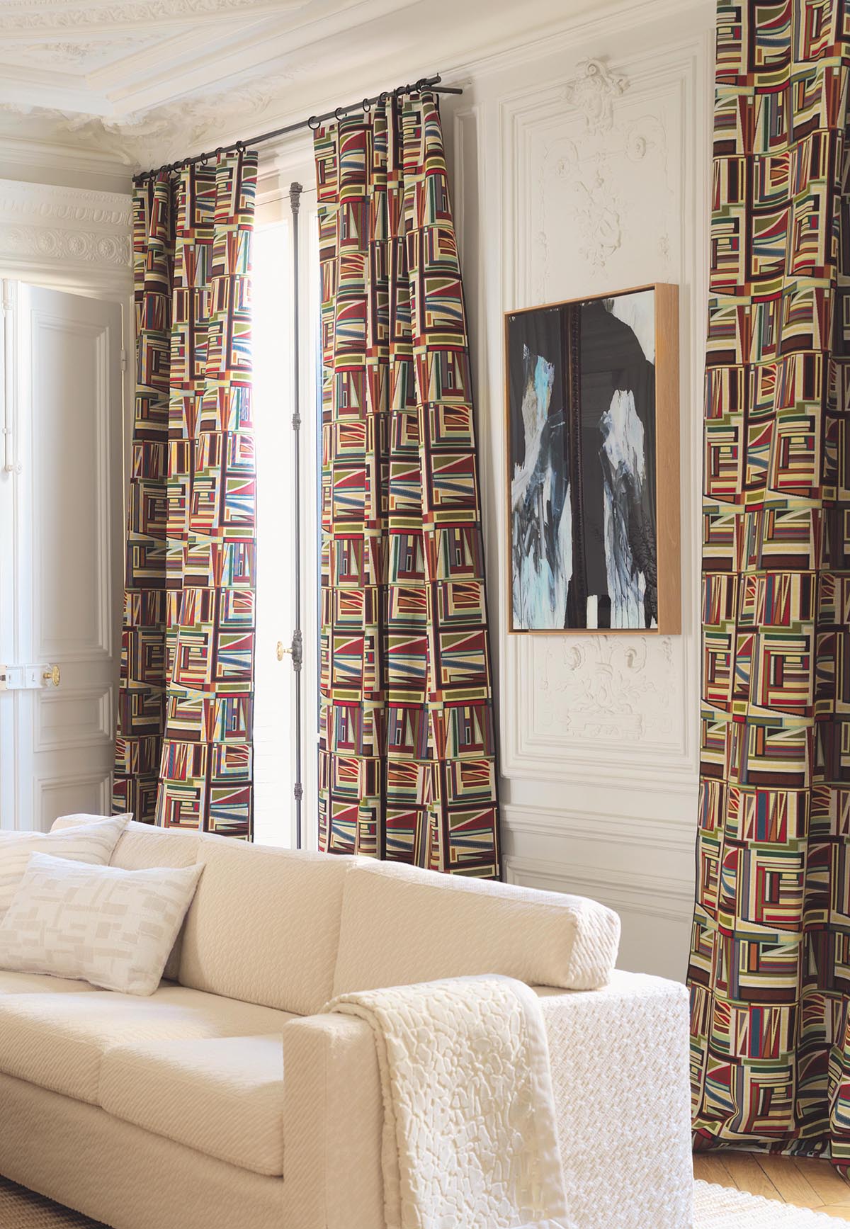 Cadence room setting — Pierre Frey fabric