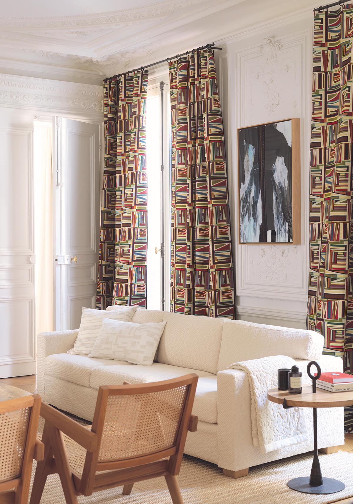 Cadence room setting — Pierre Frey fabric