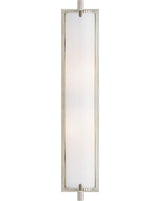 Calliope Wall Light Tall — Thomas O'Brien for Visual Comfort & Co. — Polished Nickel with White Glass