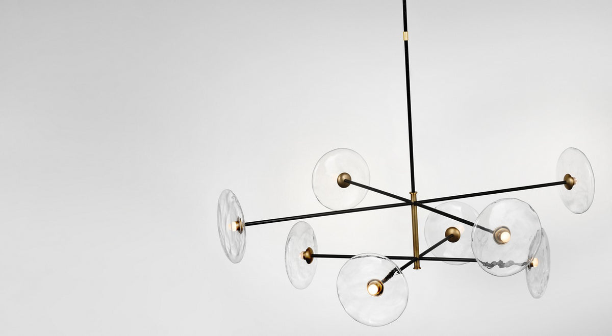 Calvino X-Large Radial Kroonluchter — Ian K. Fowler for Visual Comfort & Co. detailfoto