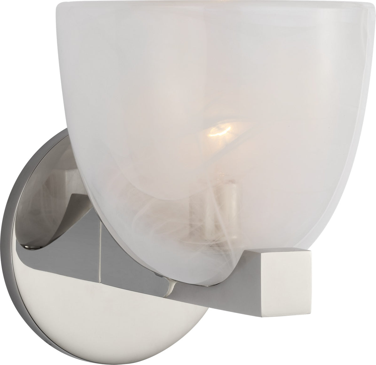 Carola Single Wandlamp Polished Nickel