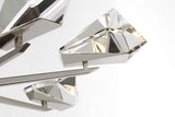 Carraig 52" 5 Light Takkrona — Waterford for Visual Comfort & Co. — Polished Nickel with Clear Crystal detaljbild