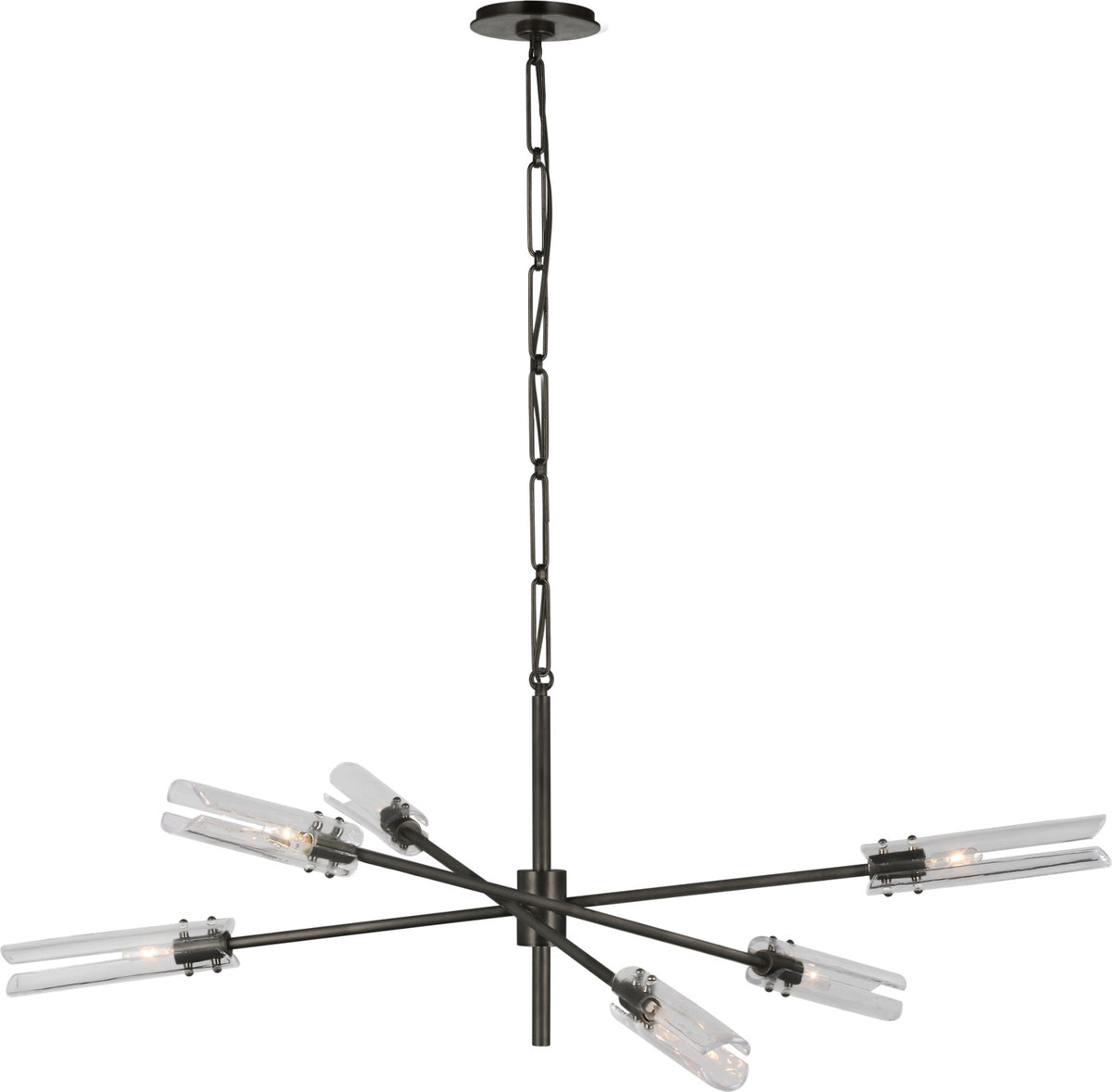 Casoria XL Radial Chandelier Bronze