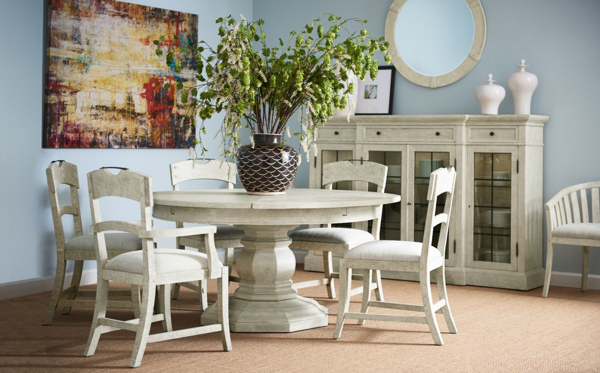 Round Mirror Rustic in Rustic Grey