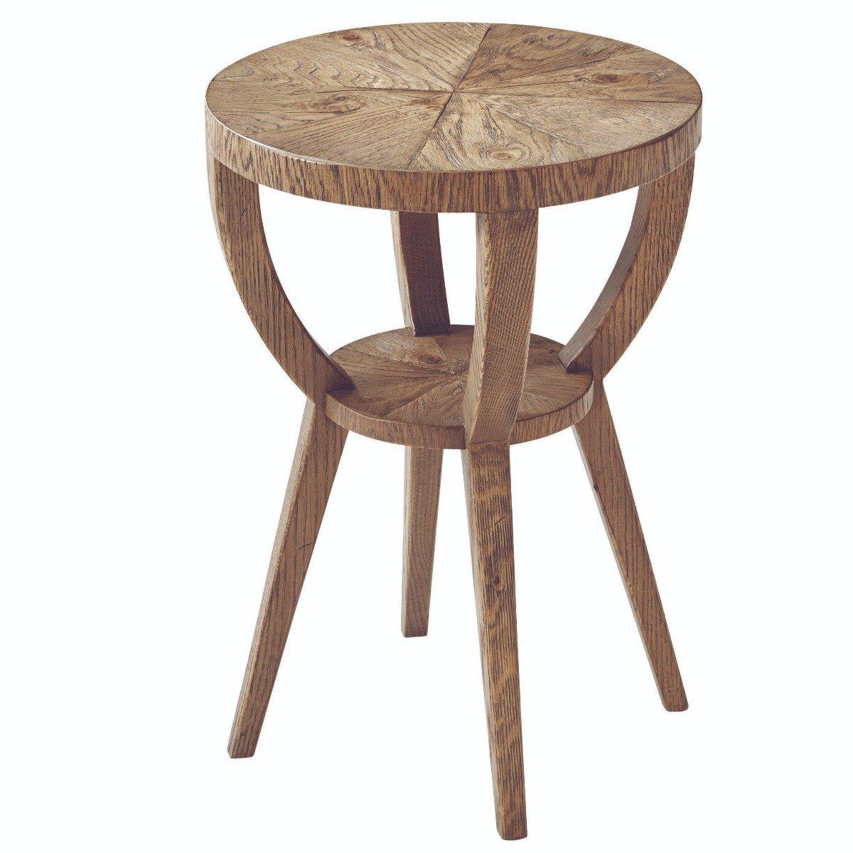 Round Accent Table Southfield in Echo Oak - theodore-alexander