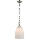 Andros Takpendel – Polished Nickel With White Glass