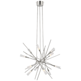 Stellar Ceiling Light – Polished Nickel With Frosted Acrylic