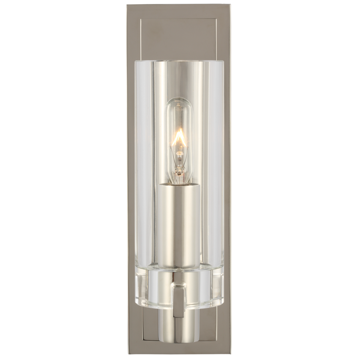 Sonnet Wandleuchte Petite – Antique-Burnished Brass With Clear Glass