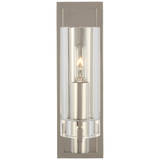 Sonnet Wandleuchte Petite – Antique-Burnished Brass With Clear Glass
