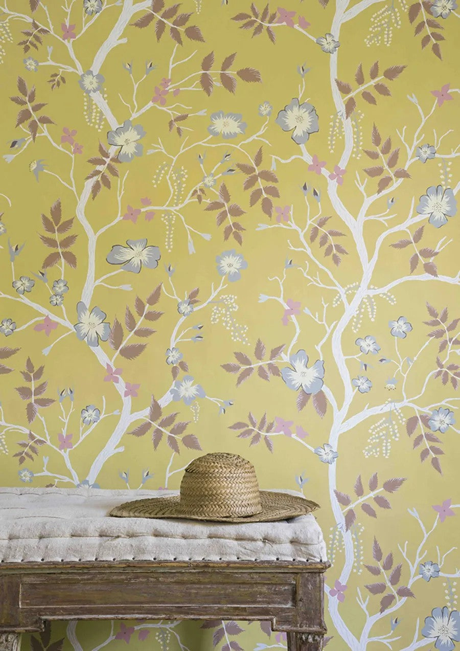 Cinda's Roses Sunshine — Lewis & Wood behang