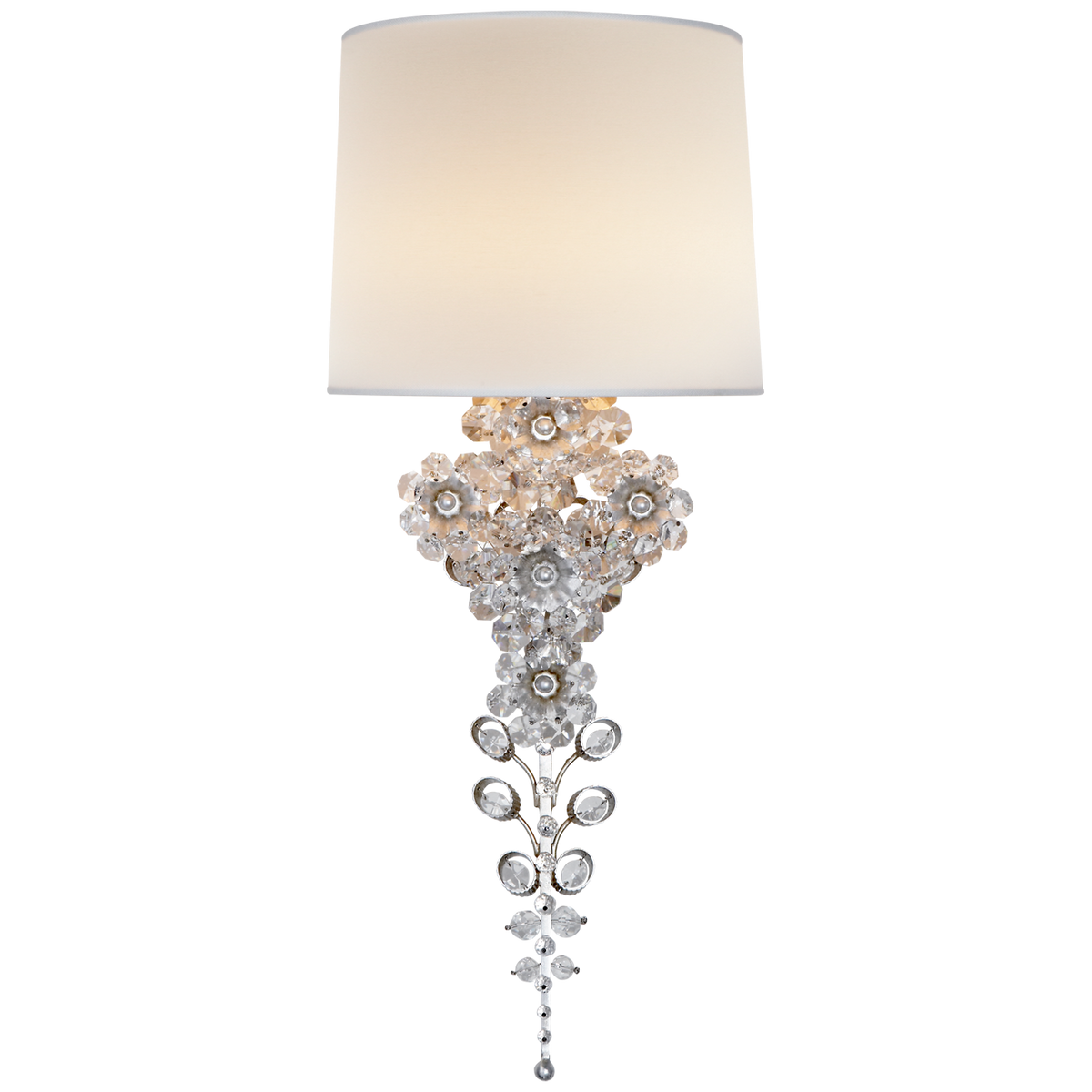 Claret Tail Vägglampa Burnished Silver Leaf