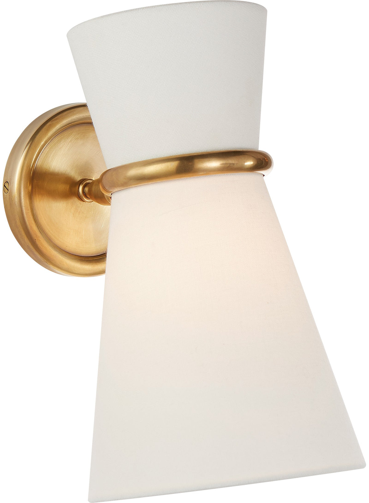 Clarkson Small Single Pivoting Wandlamp Antique-Burnished Brass