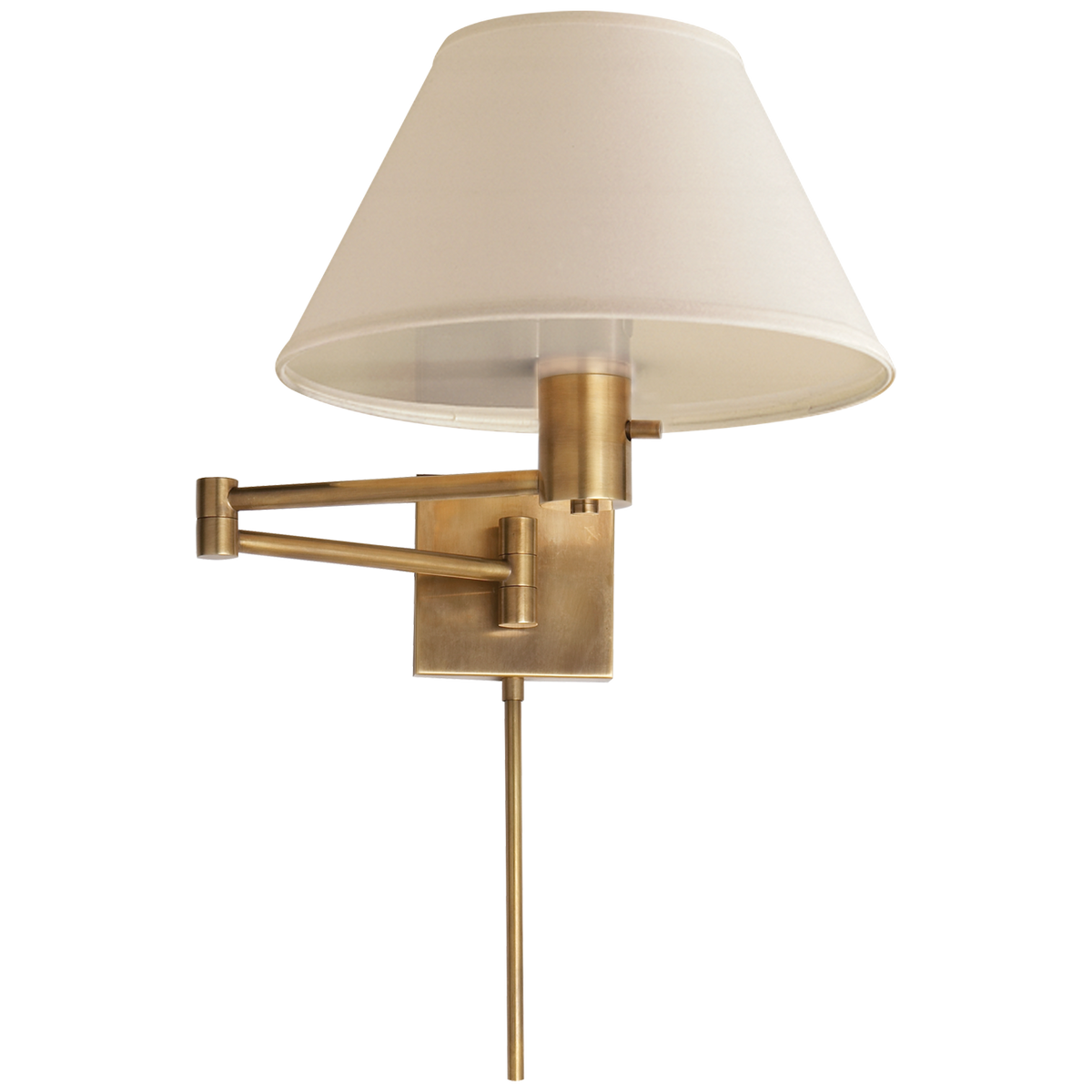 Classic Swing Arm Vägglampa Antique-Burnished Brass