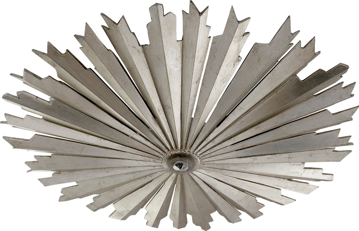 Claymore Flush Mount — Visual Comfort for Visual Comfort & Co. — Burnished Silver Leaf