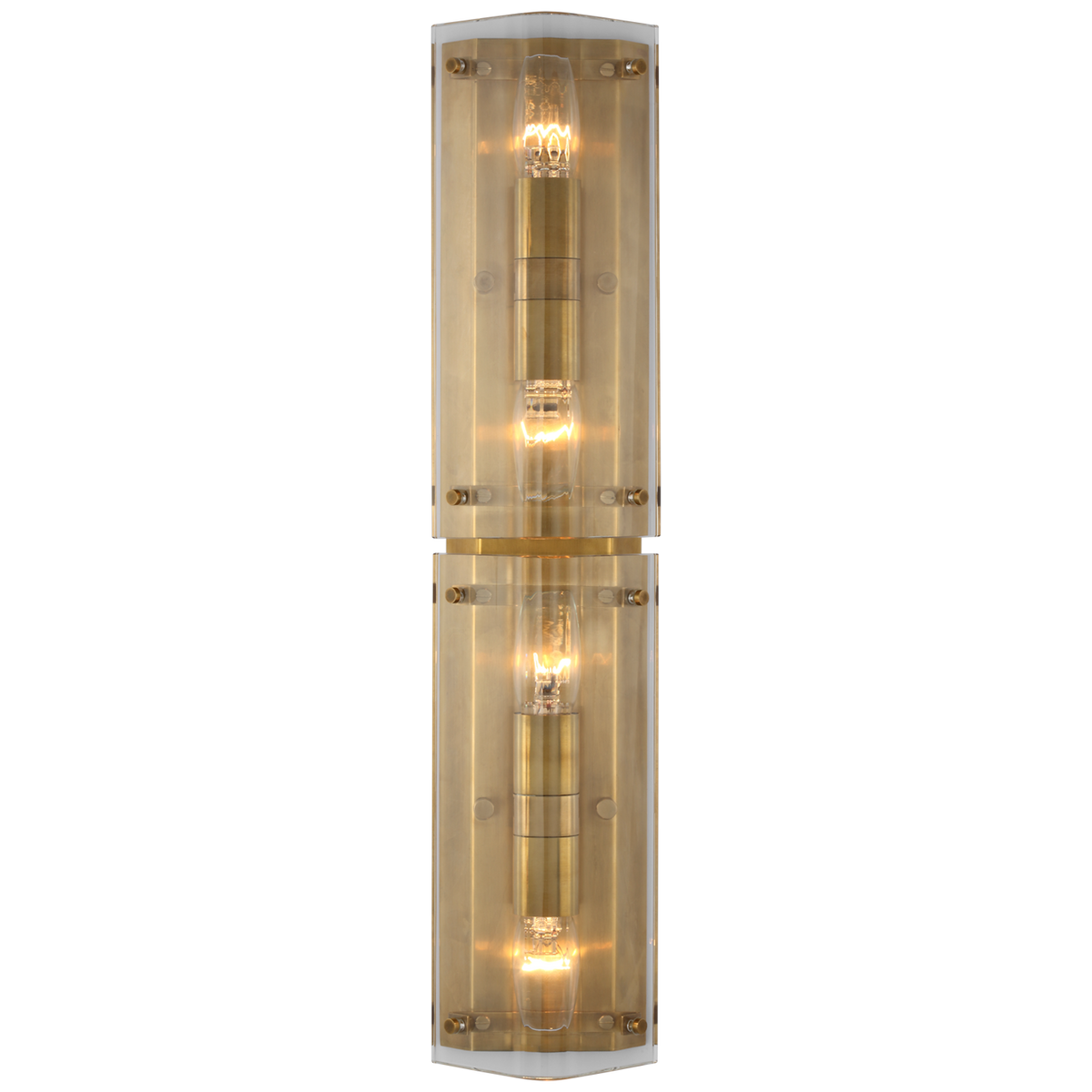 Clayton 25" Wall Wandlamp Clear Glass
