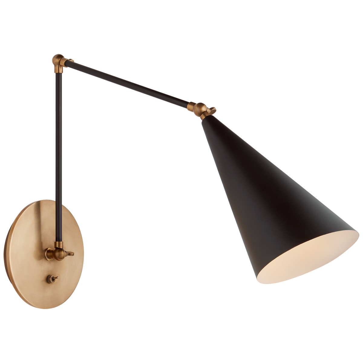 Clemente Double Arm Library Wandleuchte Raumbild