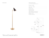 Clemente Staande Lamp maatschets