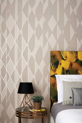 Oblique Behang — Cole & Son in een interieur