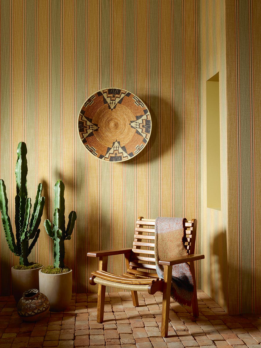 Columbia room setting — Pierre Frey wallpaper
