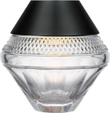 Copper Coast 5" Rechargeable Tafellamp — Waterford for Visual Comfort & Co. — Bronze with Clear Crystal