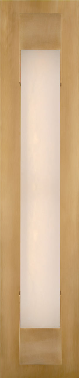 Covet 21" Bracketed -seinävalaisin — Kelly Wearstler for Visual Comfort & Co. — Antique-Burnished Brass with Alabaster