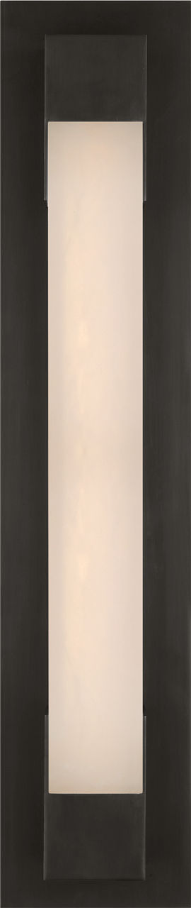 Covet 21" Bracketed Vägglampa — Kelly Wearstler for Visual Comfort & Co. — Bronze with Alabaster detaljbild