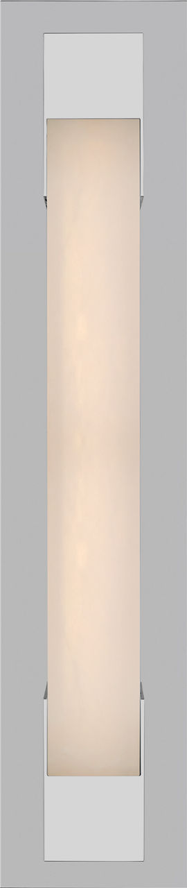 Covet 21" Bracketed -seinävalaisin — Kelly Wearstler for Visual Comfort & Co. — Polished Nickel with Alabaster