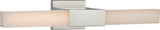 Covet 24" Over The Mirror Wandleuchte — Kelly Wearstler for Visual Comfort & Co. — Polished Nickel with Alabaster