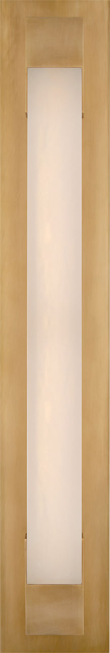 Covet 26" Bracketed Wandlamp — Kelly Wearstler for Visual Comfort & Co. — Antique-Burnished Brass with Alabaster