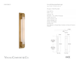 Covet 26" Bracketed Wandlamp — Kelly Wearstler for Visual Comfort & Co. maatschets