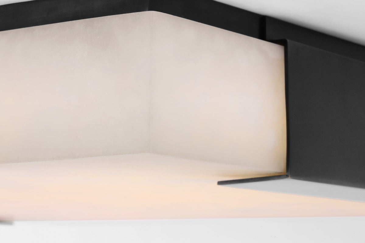 Covet Large Plafond — Kelly Wearstler for Visual Comfort & Co. — Bronze with Alabaster detaljbild