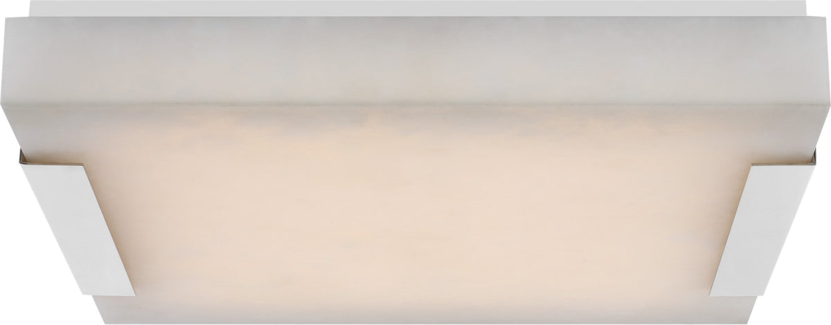 Covet Large Plafonnière — Kelly Wearstler for Visual Comfort & Co. — Polished Nickel with Alabaster