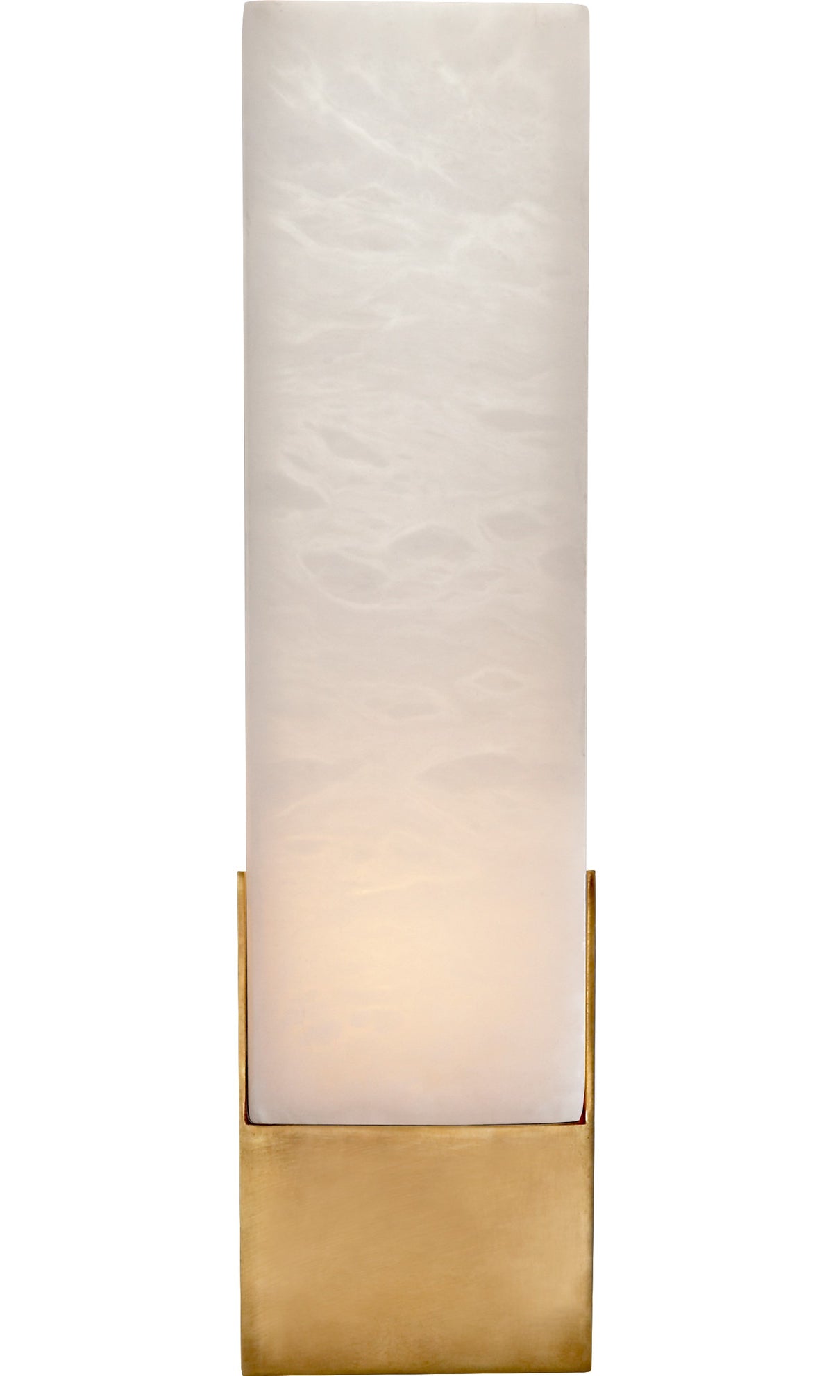Covet Tall Box -seinävalaisin — Kelly Wearstler for Visual Comfort & Co. — Antique-Burnished Brass