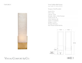 Covet Tall Box -seinävalaisin — Kelly Wearstler for Visual Comfort & Co. mittapiirros